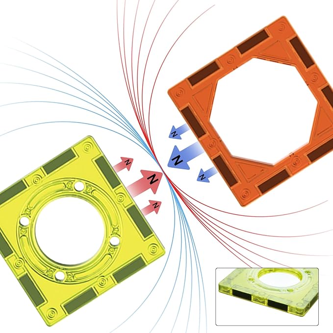 Contixo STEM Building Toys - 110 pcs Marble 3D Magnetic Run Tiles Learning Stacking Educational Building Blocks Set, Creativity Beyond Imagination, Inspirational, Recreational Toy for Kids